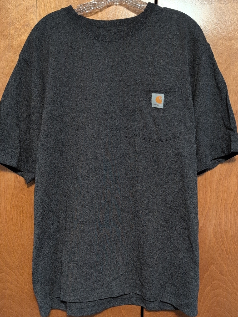 Carhartt Short-Sleeve Pocket Tee in Charcoal Black